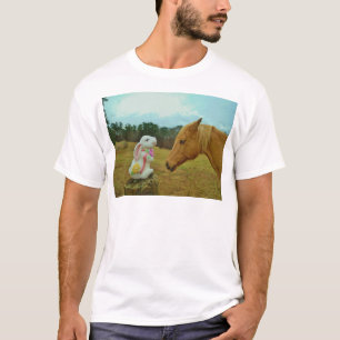 Blond Gelbes Pferd & Ostersonnen T-Shirt