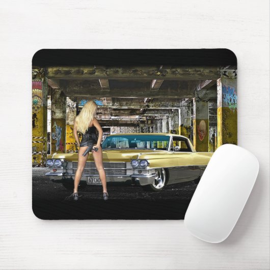 blond, Gewehr, Cadillac Mousepad (Mit Mouse)