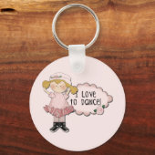 Blond Girl Dancer Tshirts und Geschenke Schlüsselanhänger (Vorderseite)