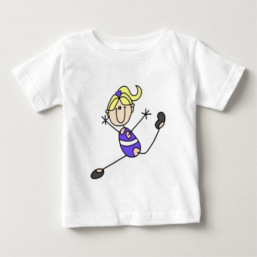 Blond Girl Gymnastik T - Shirt und Geschenke (Vorderseite)