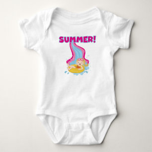 Blond Girl Summer Baby Strampler
