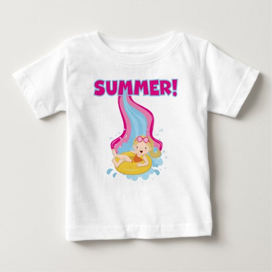 Blond Girl Summer Baby T-shirt (Vorderseite)