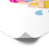 Blond Girl Summer Poster (Ecke)