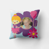 Blond Hair Ballerina Pillow Kissen (Rückseite)