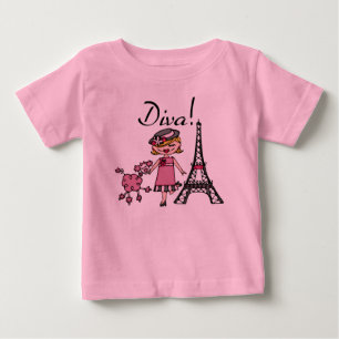 Blond Hair Diva Baby Tutu Bodysuit T-shirt