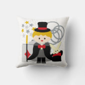 Blond Haired Boy Magician Pillow Kissen (Rückseite)