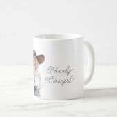 Blond Howdy Cowgirl Hat Star Necklace Kaffeetasse (VorderseiteRechts)