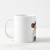 Blond Howdy Cowgirl Hat Star Necklace Kaffeetasse (Links)