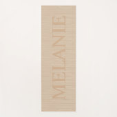 Blond-Imitate Holzstruktur Yogamatte (Vorderseite)