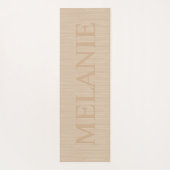 Blond-Imitate Holzstruktur Yogamatte (Rückseite)