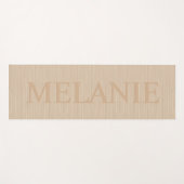 Blond-Imitate Holzstruktur Yogamatte (Vorderseite (Horizontal))