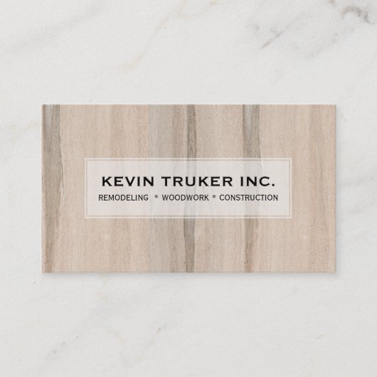 Blond-Imitate Holztextur Umgestalten Visitenkarte (Vorderseite)