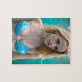 Blond in einem Bikini-Unterwasser-Foto Puzzle (Horizontal)