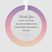 Blond-Krankenversicherung anpassen Ornament (Rückseite)