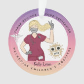 Blond-Krankenversicherung anpassen Ornament (Vorderseite)