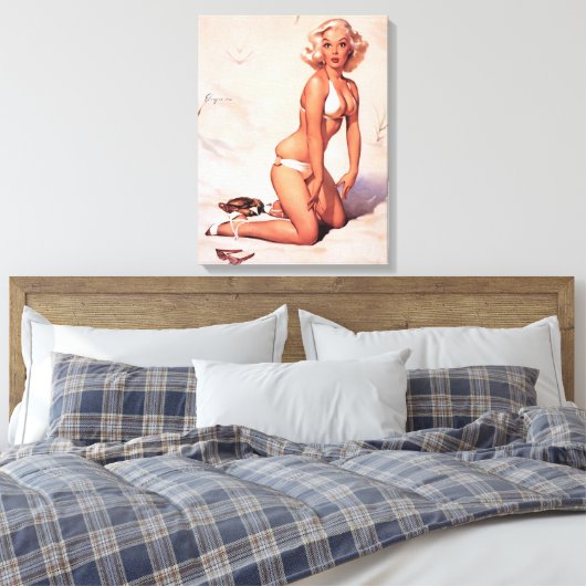 Blond Leinwanddruck (Insitu (Schlafzimmer))