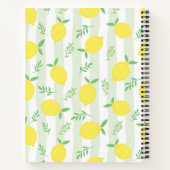 Blond Little Girl with Lemons Notebook Notizblock (Rückseite)