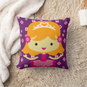 Blond Little Princess Pillow Kissen (Decke)