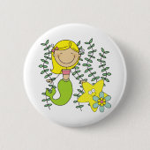 Blond Mermaid Button (Vorderseite)