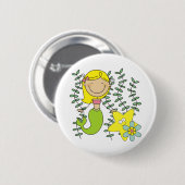 Blond Mermaid Button (Vorne & Hinten)