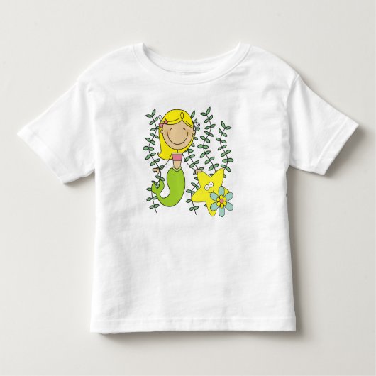 Blond Mermaid Kleinkind T-shirt (Vorderseite)