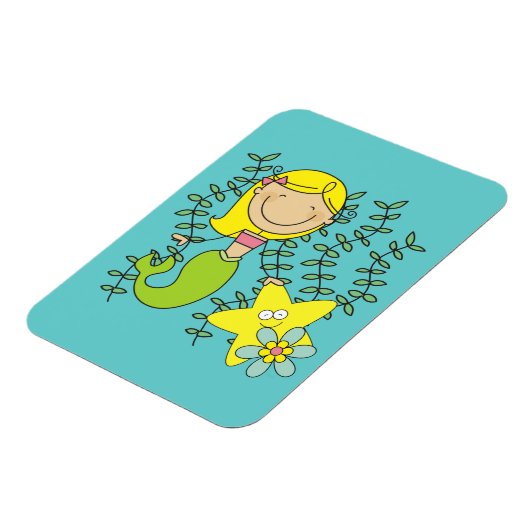 Blond Mermaid Magnet (Linke Seite)