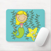 Blond Mermaid Mousepad (Mit Mouse)