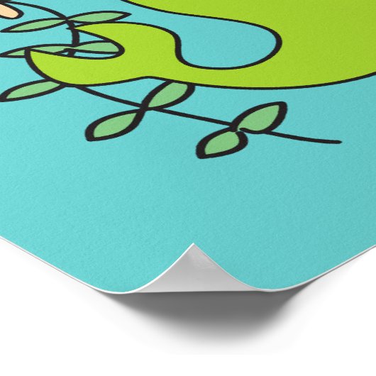 Blond Mermaid Poster (Ecke)