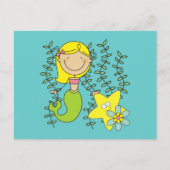 Blond Mermaid Postkarte (Vorderseite)