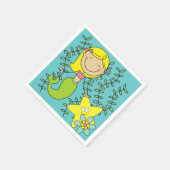 Blond Mermaid Serviette (Ecke)