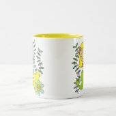 Blond Mermaid Zweifarbige Tasse (Mittel)