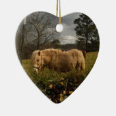 Blond Miniature Pony / Pferd Keramikornament (Rechts)