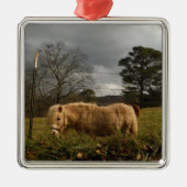 Blond Miniature Pony / Pferd Ornament Aus Metall (Vorne)
