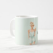 Blond Mint Top Hallo Sonnenschein Eiscreme Strand Kaffeetasse (Vorderseite Links)