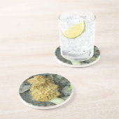 Blond Morel Mushroom Getränkeuntersetzer (Seite)