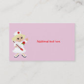 Blond Nurty Pink Business Card Visitenkarte (Rückseite)