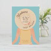 Blond Palm Springs Bachelorette Weekend Pool Party Einladung (Stehend Vorderseite)