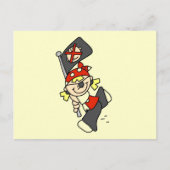 Blond Pirate mit Flag-Shirts und Geschenken Postkarte (Vorderseite)