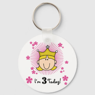 Blond Princess 3. Geburtstagsgeschenke & Geschenke Schlüsselanhänger