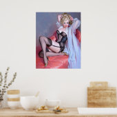 Blond Reclining Poster (Küche)