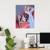 Blond Reclining Poster (Heimbüro)