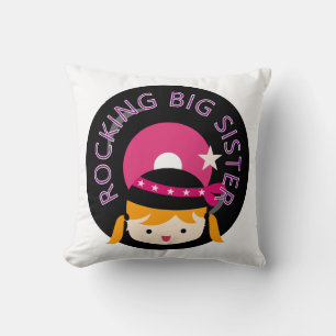 Blond Rocking Big Sister Kissen