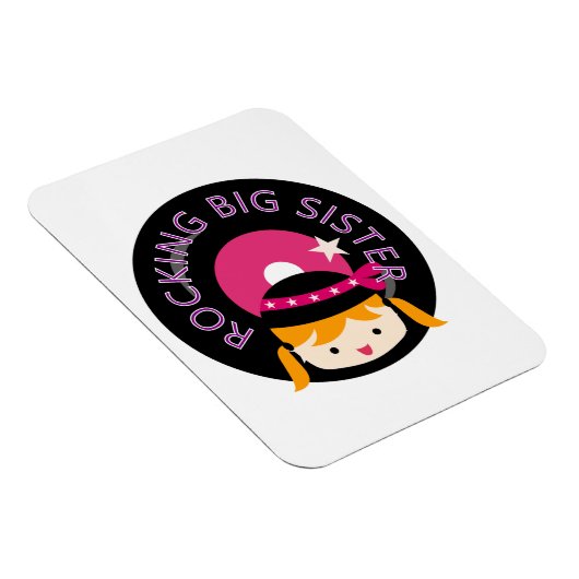 Blond Rocking Big Sister Magnet (Rechte Seite)