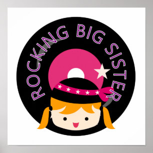 Blond Rocking Big Sister Poster