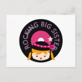 Blond Rocking Big Sister Postkarte (Vorderseite)