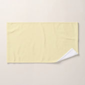 Blond Solid Color Badhandtuch Set (Handtuch)