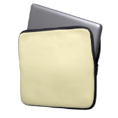 Blond (Vollfarbe) Laptopschutzhülle (Vorderseite Links)