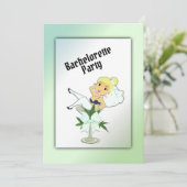 Blond Weed Junggeselinnen-Abschied Einladung (Stehend Vorderseite)