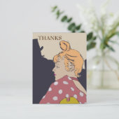 Blond Woman, Gracias, ändern Text Postkarte (Stehend Vorderseite)