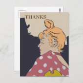 Blond Woman, Gracias, ändern Text Postkarte (Vorne/Hinten)